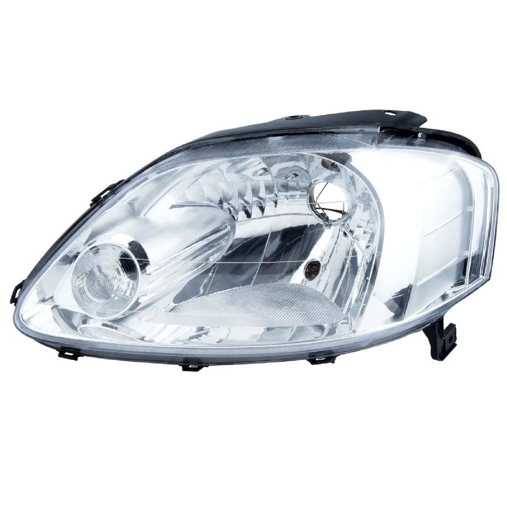 Farol Principal Lado Esquerdo Máscara Cromada Monorefletor H4 - FABRICIO MG23022L
