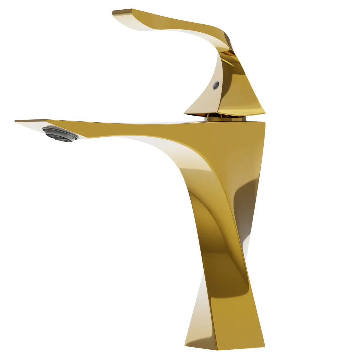 Torneira De Banheiro Lavabo Luxo Paris Monocomando Dourada Goldenx