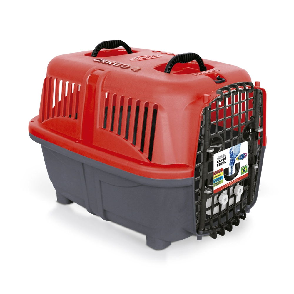 Caixa De Transporte Cargo Kennel N5 Vermelha