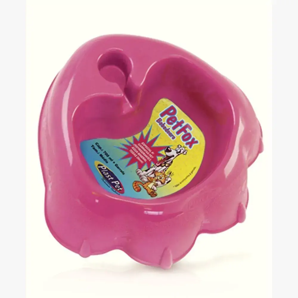 Bebedouro Plast P/cao Pet Fox 350ml Rosa