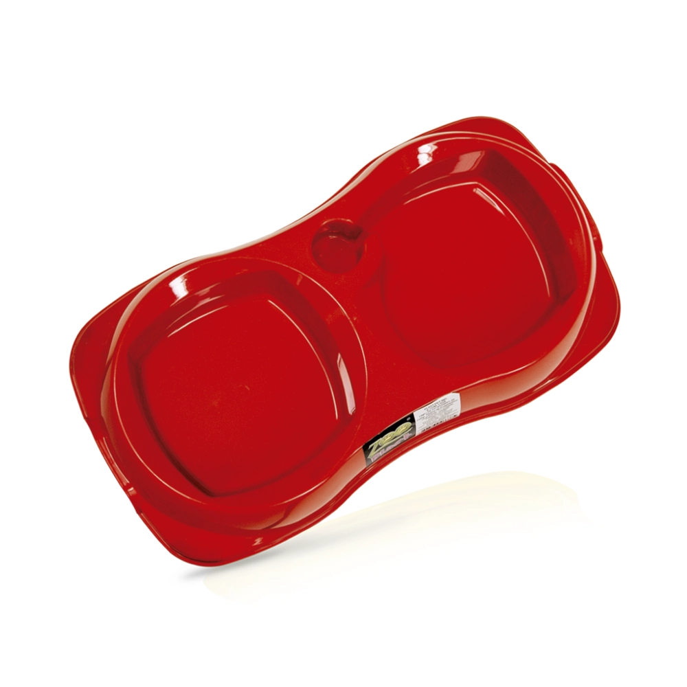 Comed Duplo Zooplast M Vermelho 900ml