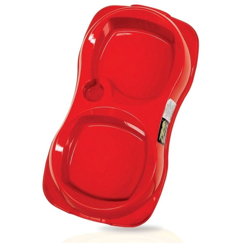 Comedouro Duplo Zooplast Gd Vermelho