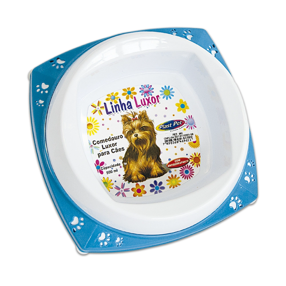Comedouro Luxor Caes 160ml Azul