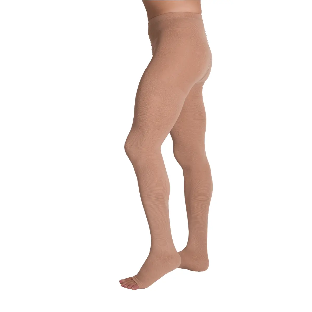 Meia Calça Venosan Comfortline - Alta Compressão - Aberta - Curta - Bege - M