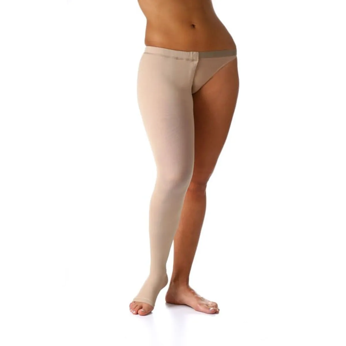 Meia 7/8 30-40MMHG C/Cinta Confortline - Cor: Bege          Tam: GLD