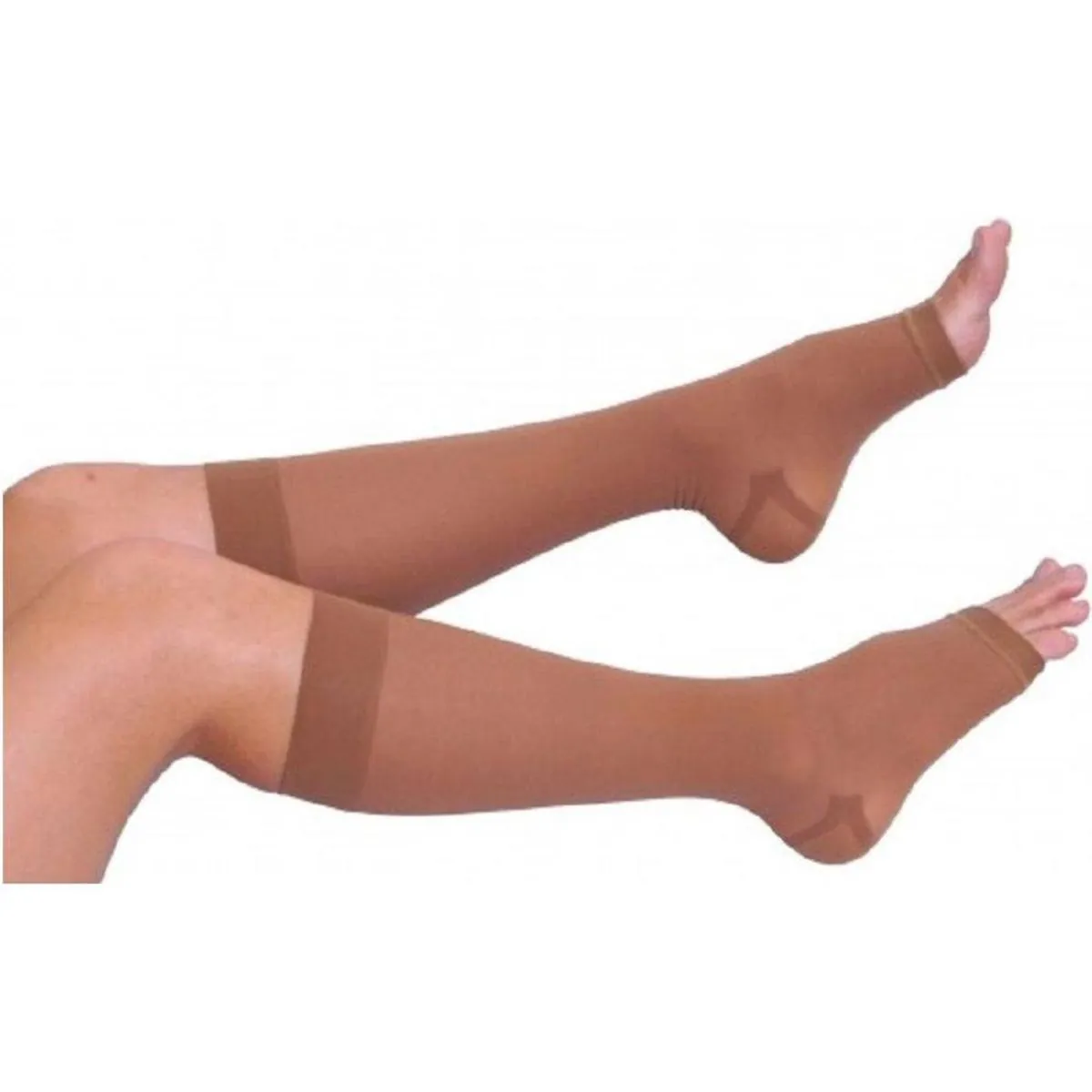 Meia Panturrilha Venosan Legline - Suave Compressão - Aberta - Sahara - P