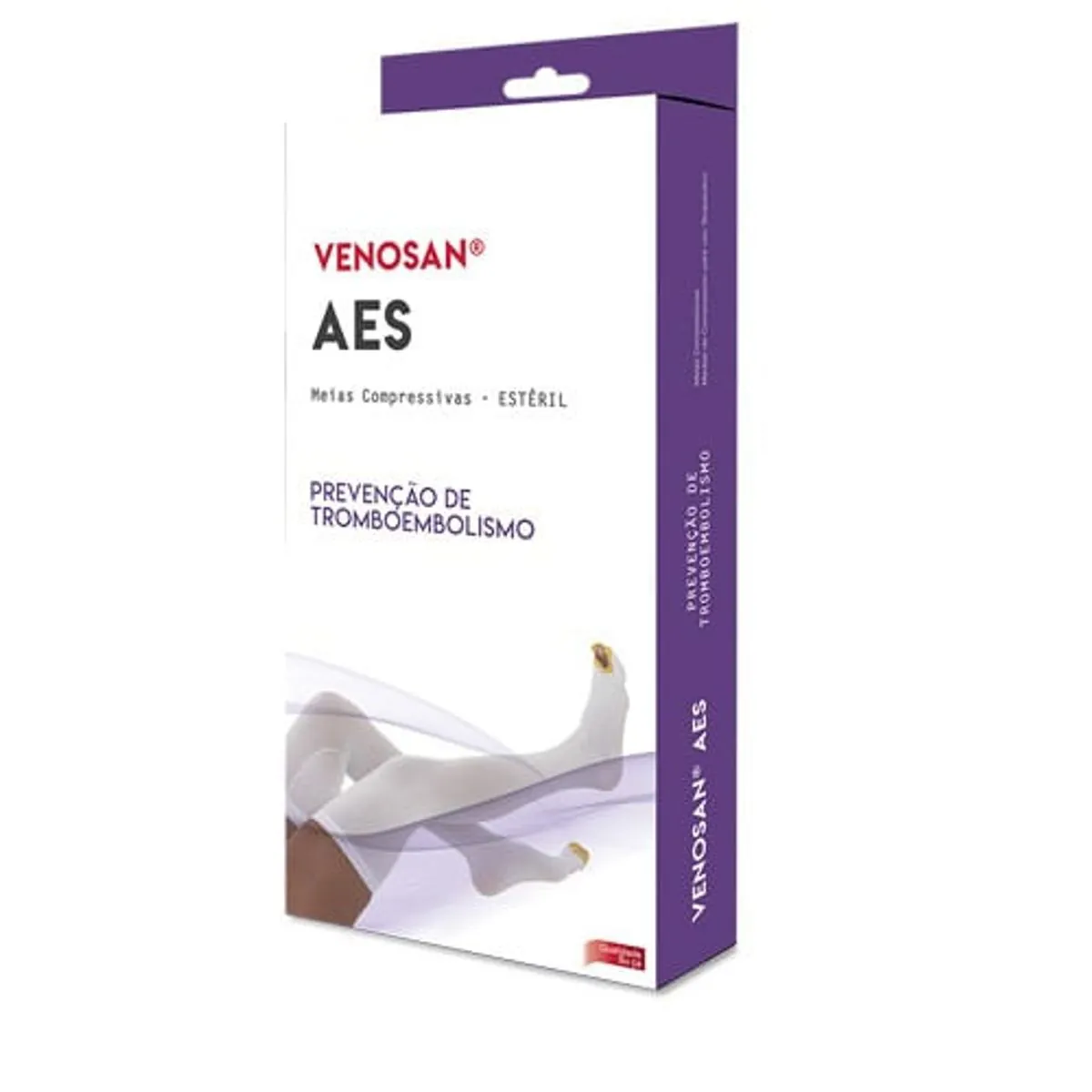 Meia Antitrombo 3/4 AES Venosan 18mmHg - Tamanho P