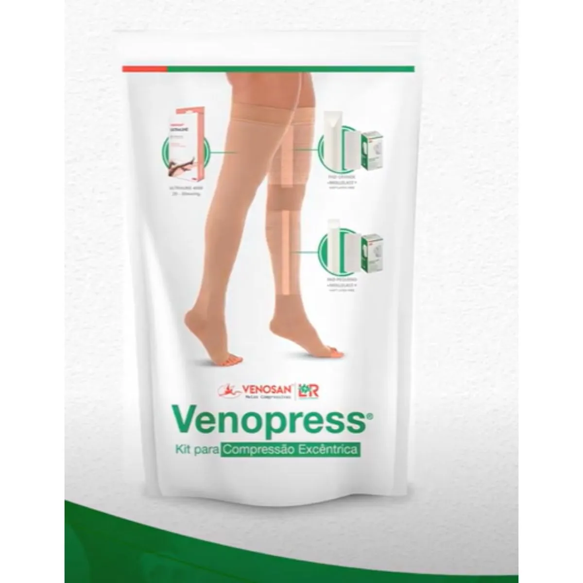 Kit Venopress para compressão excêntrica na escleroterapia (tratamento de varizes com espuma) - Veno