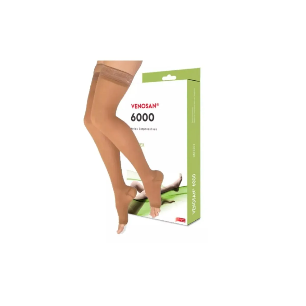 Meia de Compressão Venosan 6000 20-30 mmHg 7/8 AGH Meia-Coxa Bege - Venosan G
