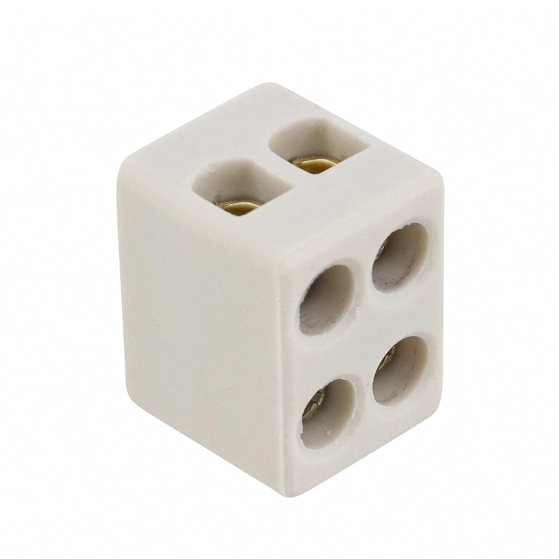 Conector Bipolar em Cerâmica 2 Bornes 6mm Incer Morumbi