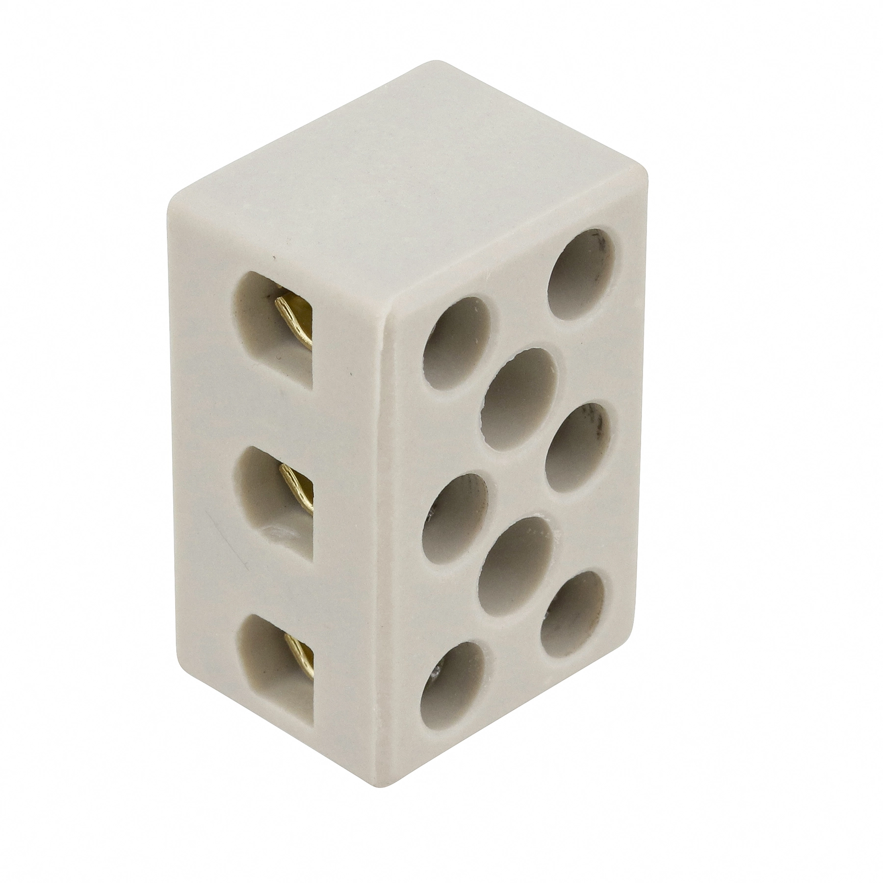 Conector Tripolar em Cerâmica 3 Bornes 6mm com Fixação Incer Morumbi