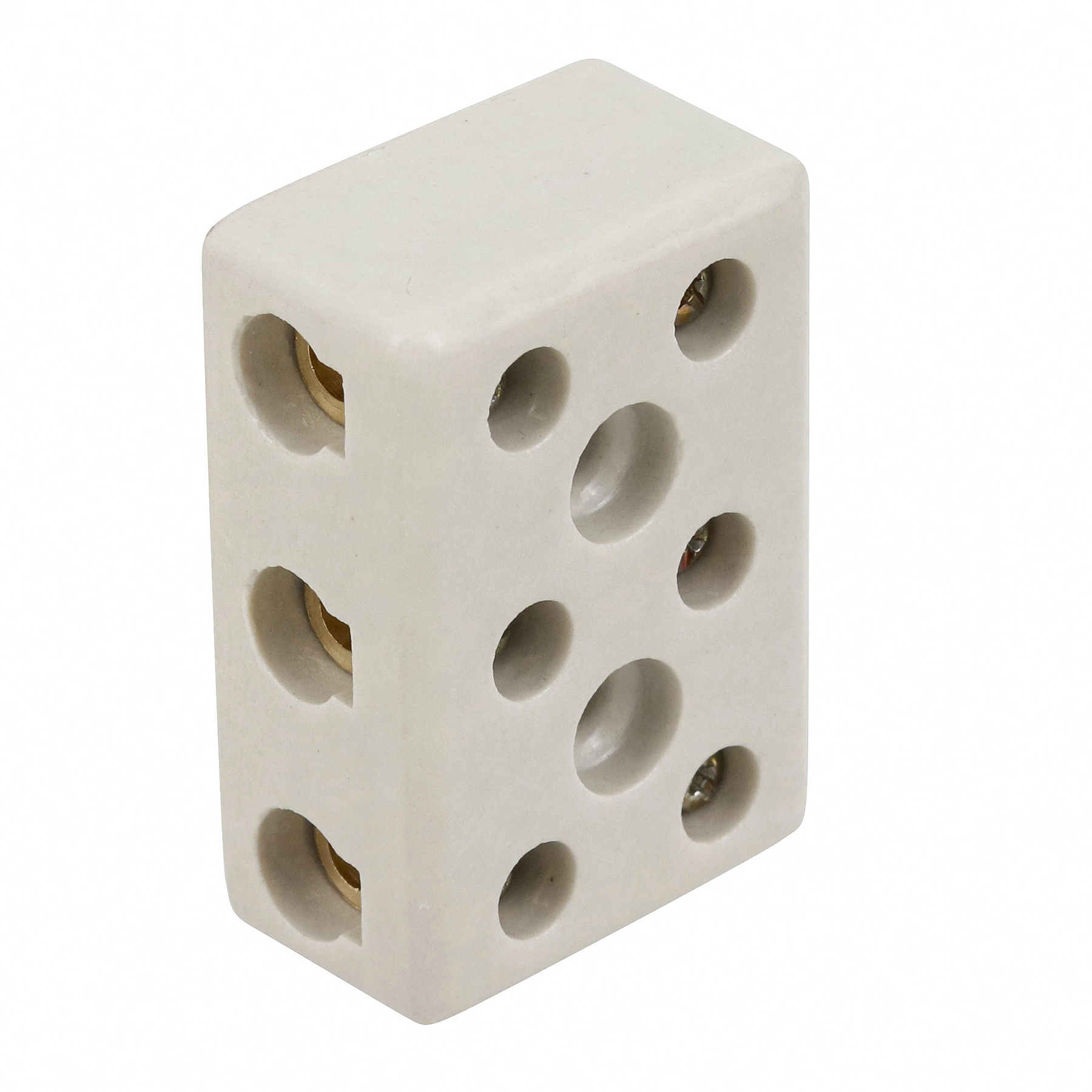 Conector Tripolar em Cerâmica 3 Bornes 16mm com Fixação Incer Morumbi