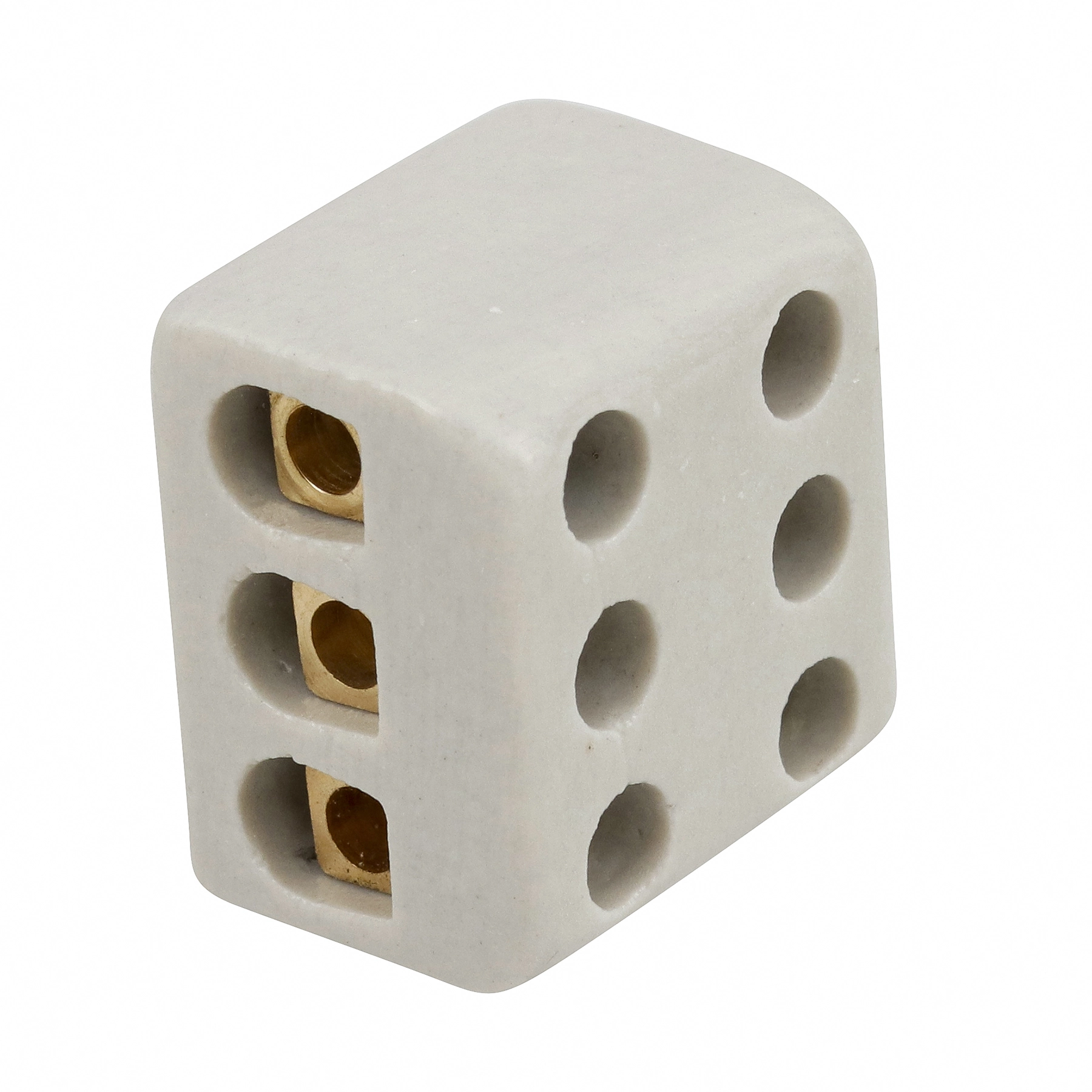 Conector Tripolar em Cerâmica 3 Bornes 10mm Incer Morumbi