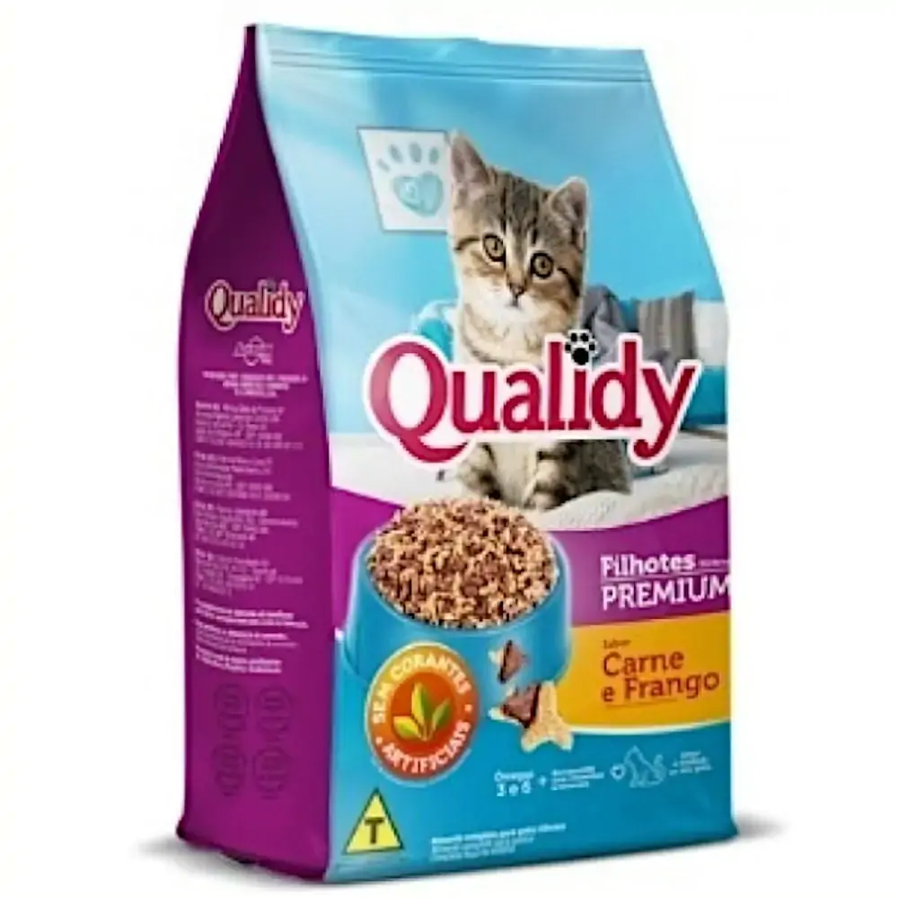 Qualidy Premium Cat Filhote Carne E Frango 500g