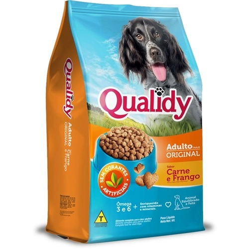 Alimento Para Cães Adultos Carne E Frango Qualidy Pacote 10,1kg