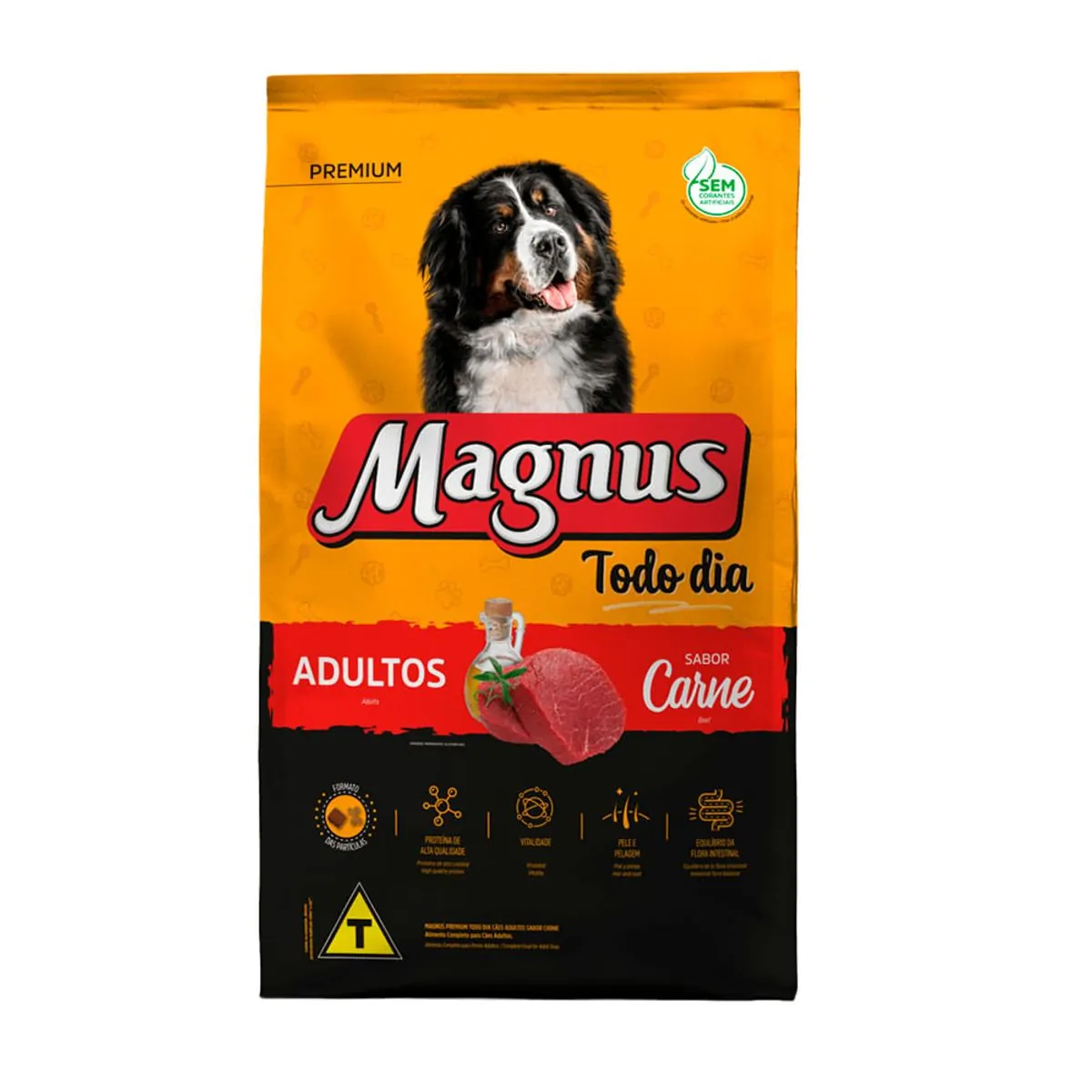 Magnus Caes Adultos Todo Dia Carne 20kg