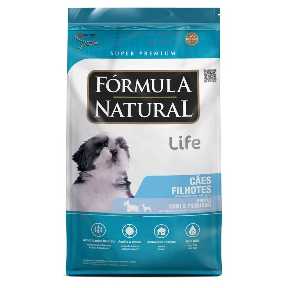 Ração Seca Fórmula Natural Life Para Cães Filhote De Raças Mini E Pequenas 15 Kg