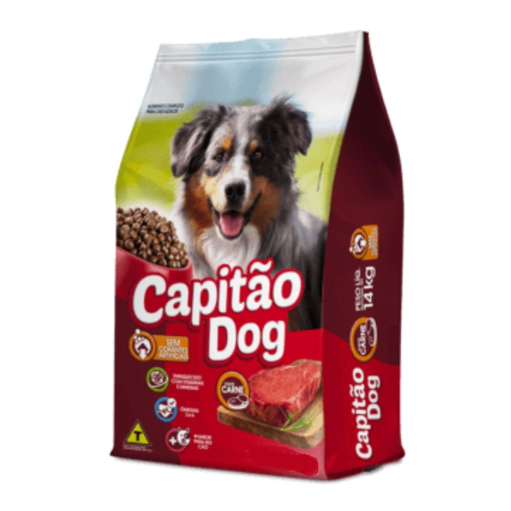Racao Capitao Dog Sabor Carne Kg