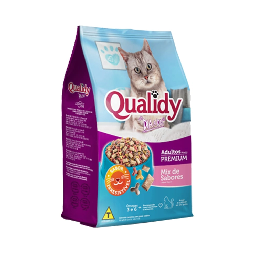 Racao Qualidy P/gatos Adulto Mix Sabores 10,1kgl