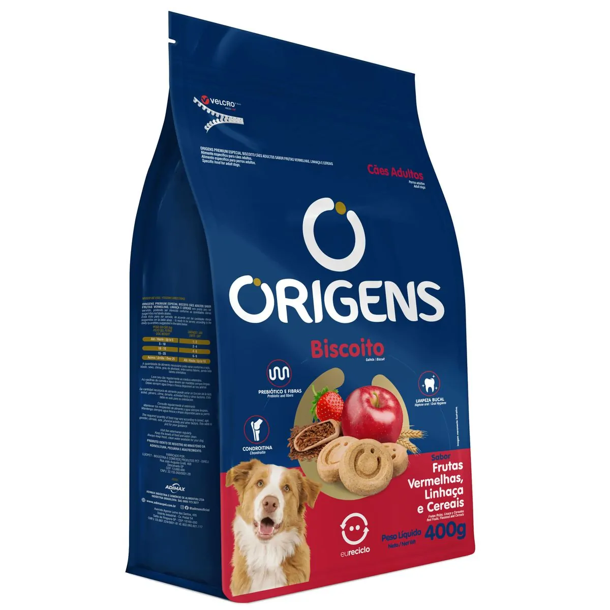 Origens Dog Biscuits Adulto Linhaca 400g