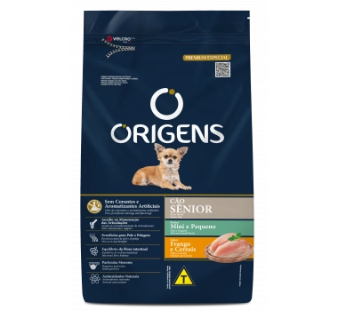 Ração Seca Origens Sabor Frango E Cereais Para Cães Senior De Raças Pequenas 3 Kg