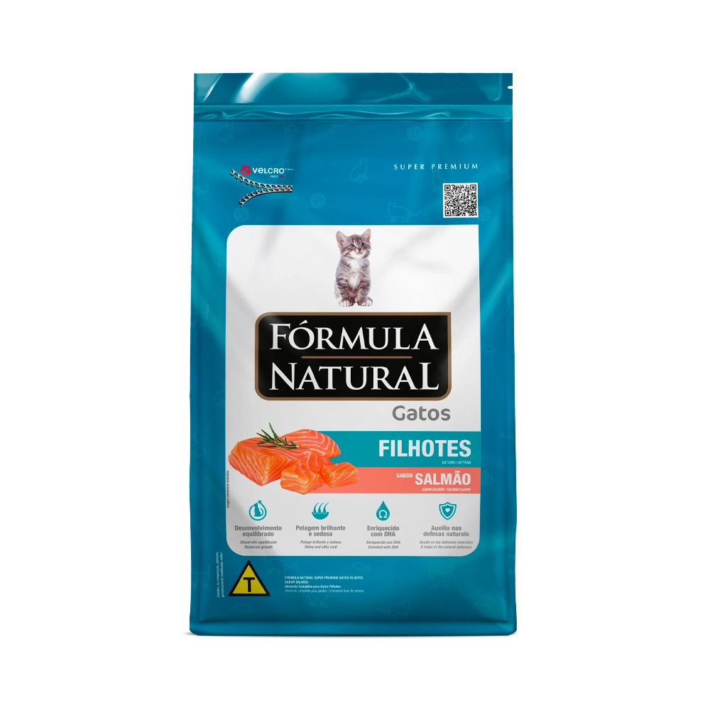Ração Seca Formula Natural Super Premium Gatos Filhote Sabor Salmão 1kg