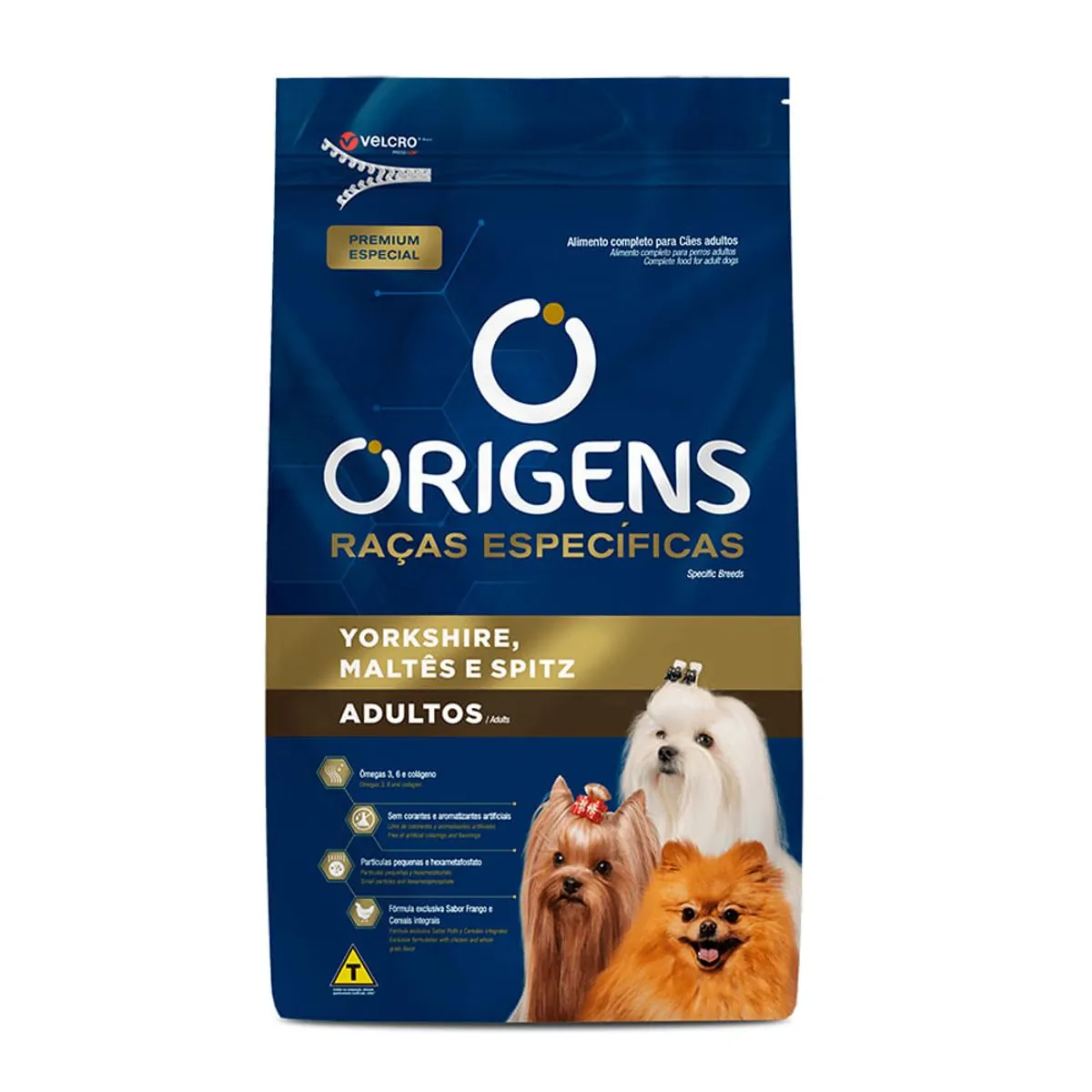 Ração Seca Origens Premium Especial Raças Específicas Para Cães Adultos Das Raças Yorkshire. Maltês