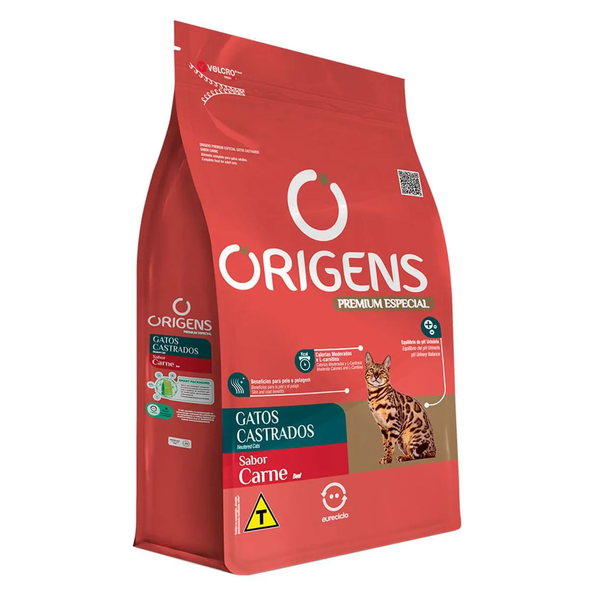 Ração Seca Origens Gato Castrados Carne 3kg