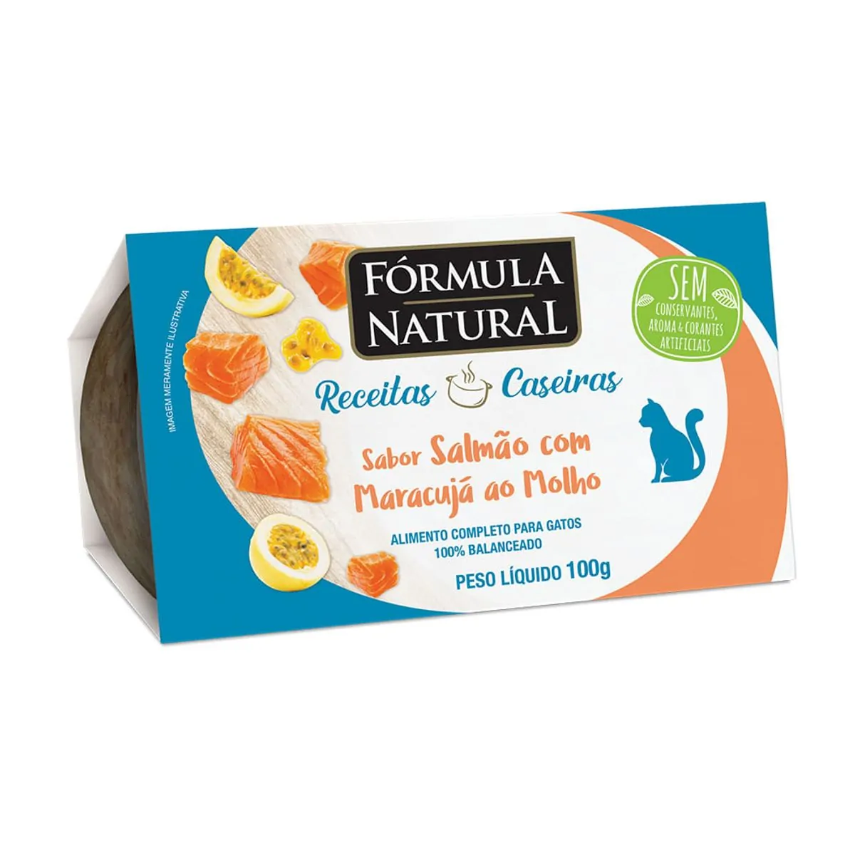 Formula Natural Receita Caseira Gatos Ad. Salmao 100g