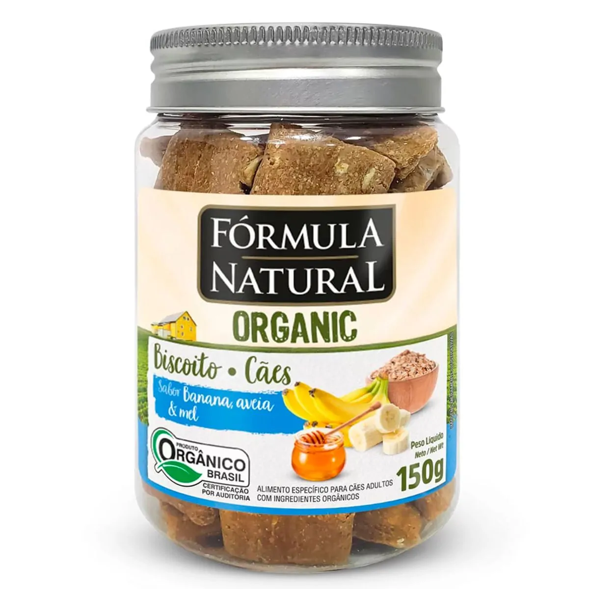 Formula Biscoitos Organic Banana, Aveia E Mel