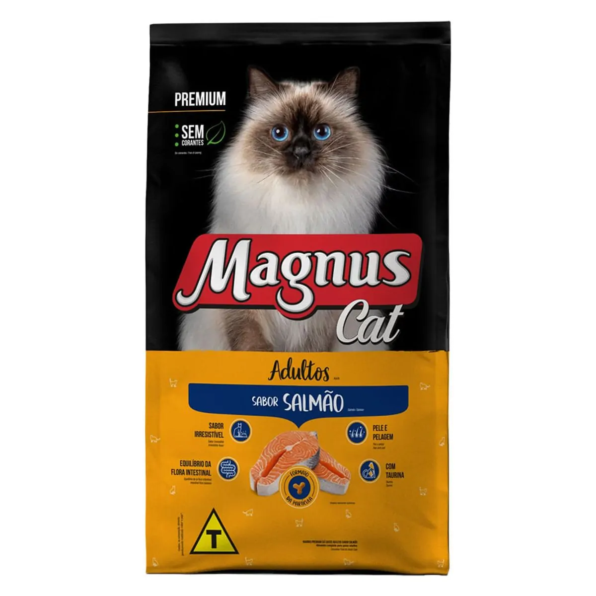 Ração Para Gatos Adultos Sabor Salmão Magnus Cat 20kg