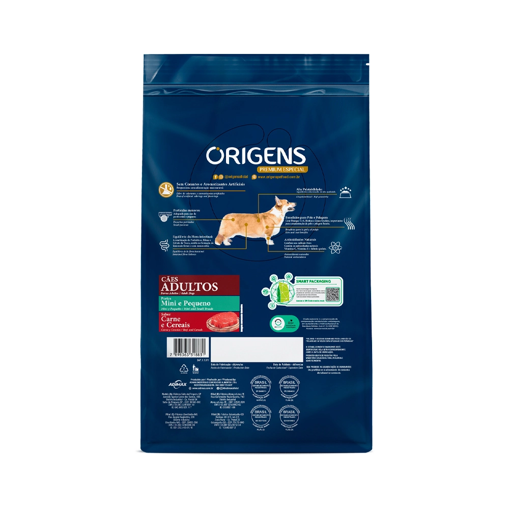 Origens Cao Min/peq Cn/cer 3kg