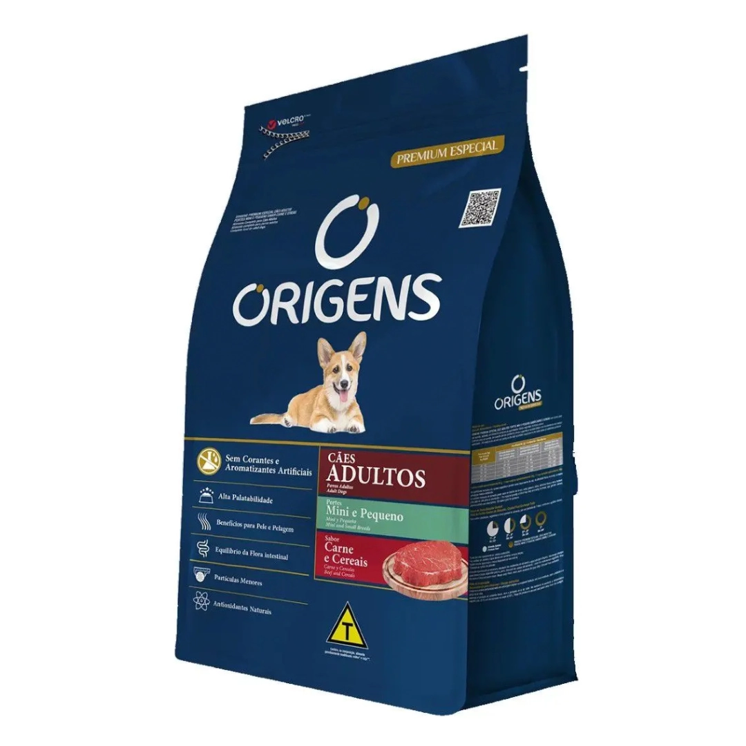 Origens Caes Adulto Carne Mini/pq 15kg