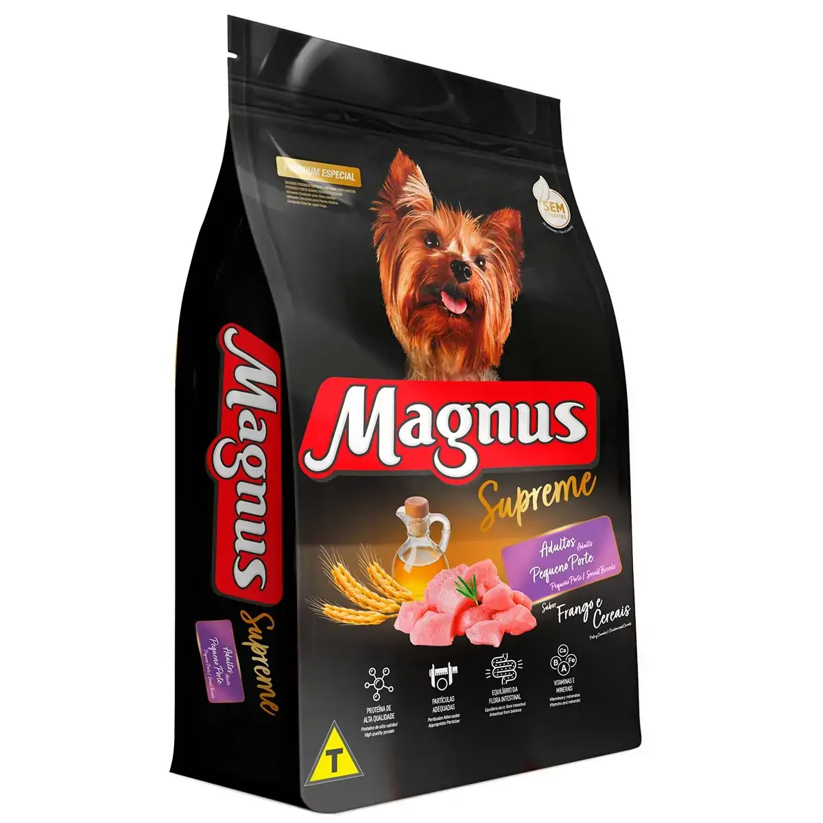 Alim P/caes Magnus Premium Adulto Pq Frg/cereais 10,1kg
