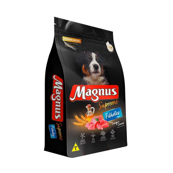 Racao Magnus Supreme Caes Filhote 900gr Fgo/cereais