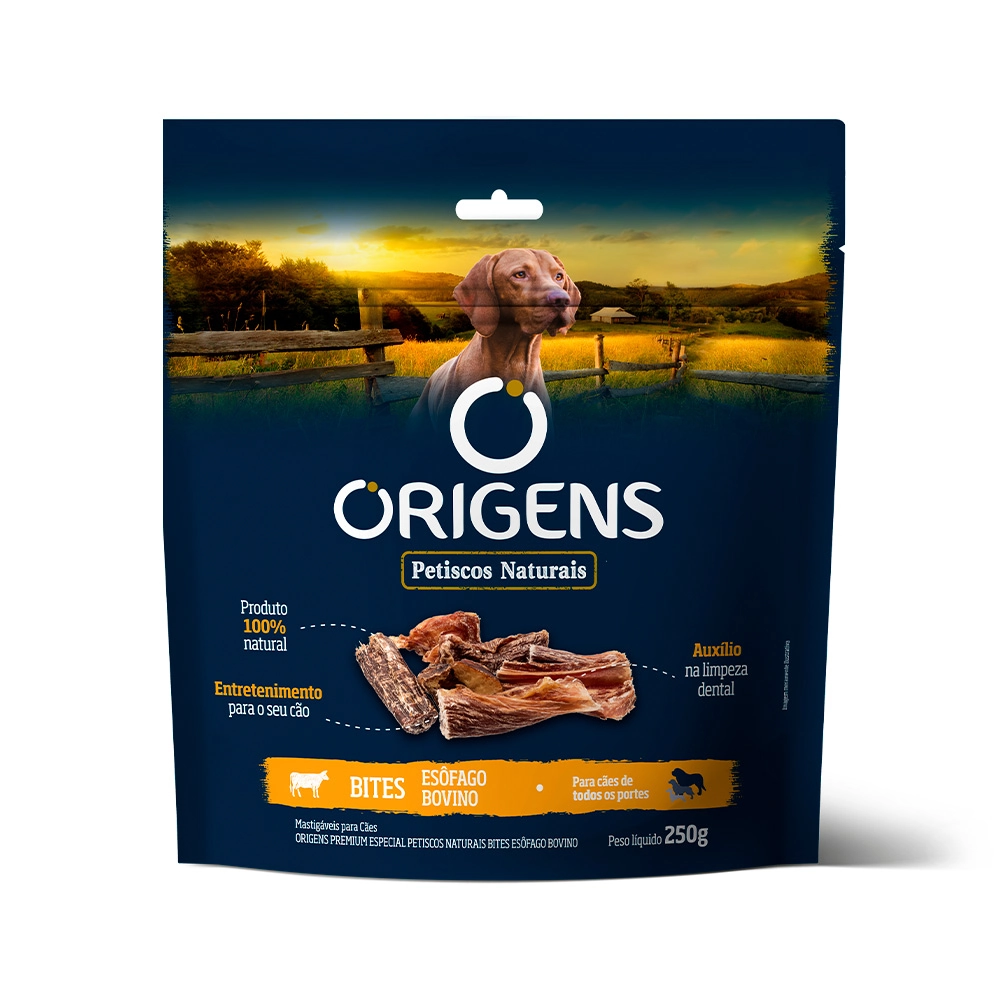 Petisco Natural Bite Esofago Origens 250g