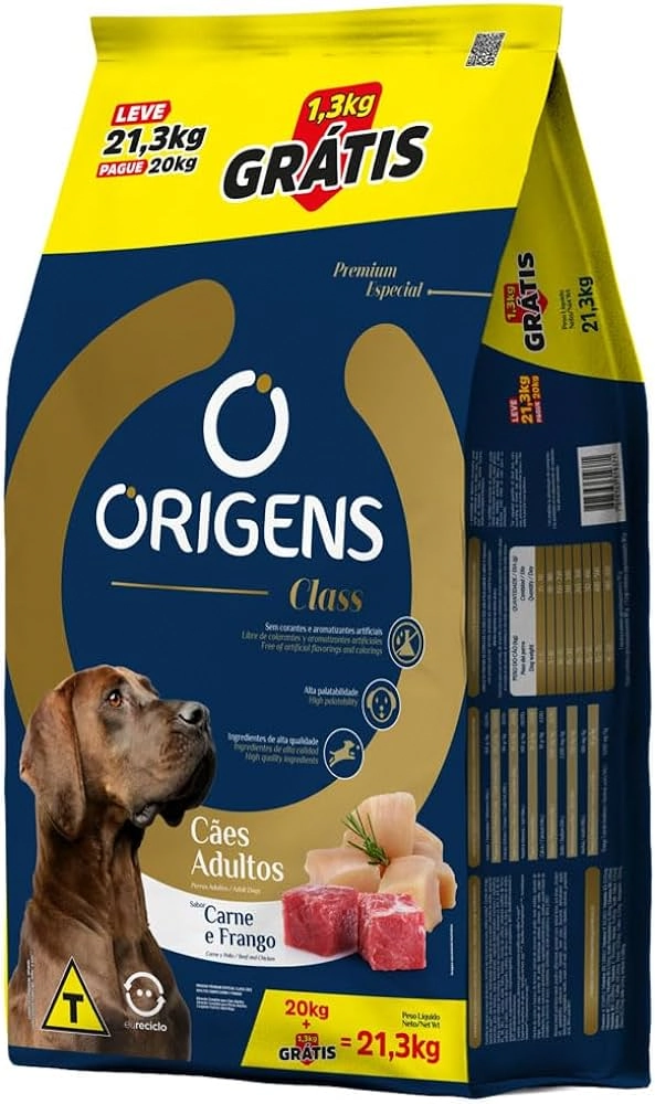 Origens Caes Class Carne E Frango 21,3 Kg