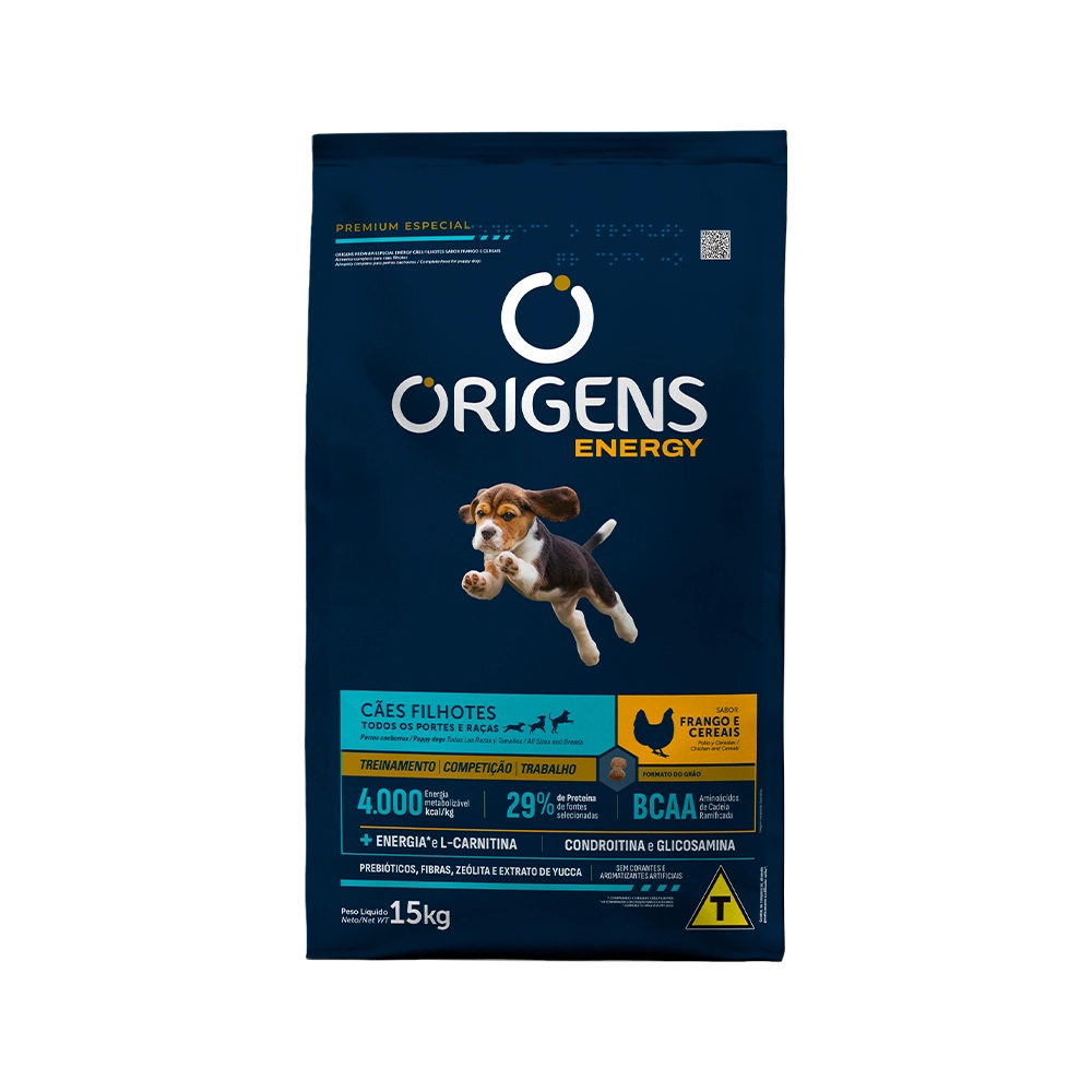 Origens Caes Energy Filhote Frango 15kg