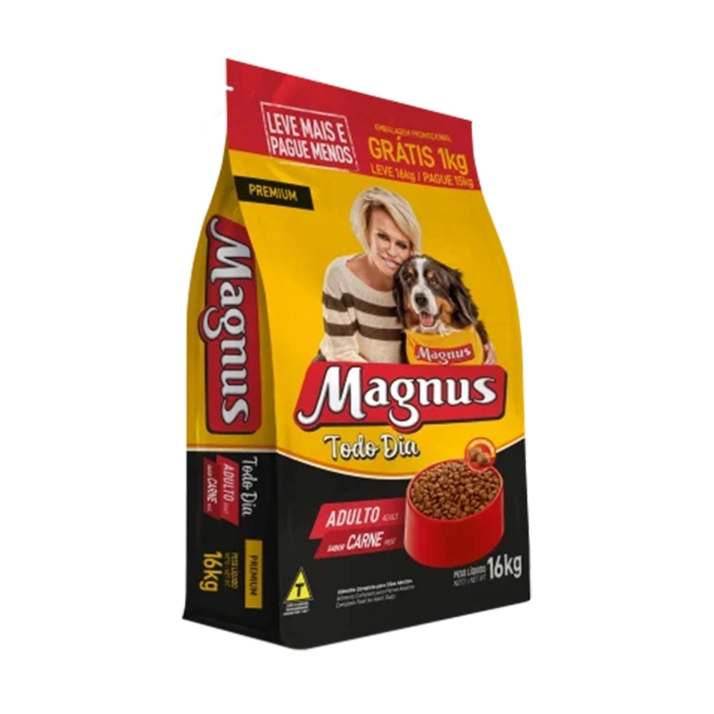 Magnus Caes Todo Dia Adulto Carne Mini/pq 16kg