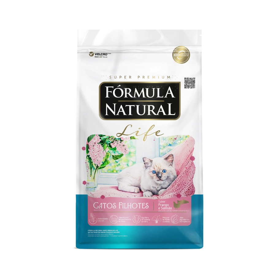 Formula Natural Life Gato Filhote Fran/salm 1kg