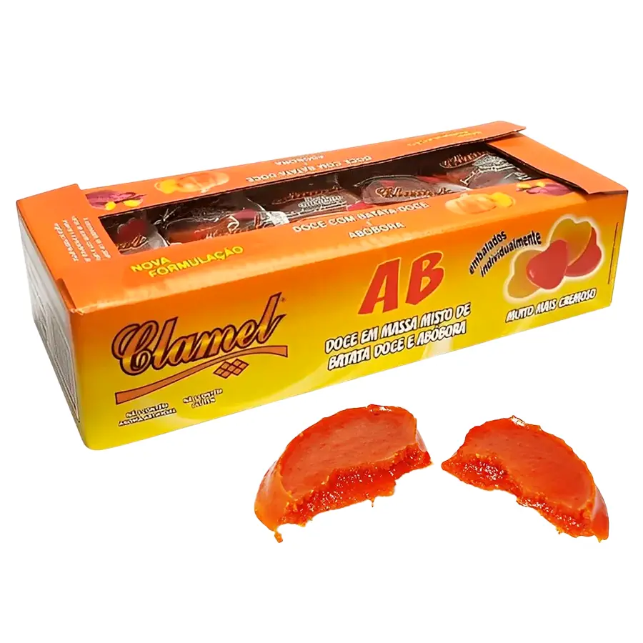 Doce De Abobora Coracao Embalado 1,05kg 50un Clamel