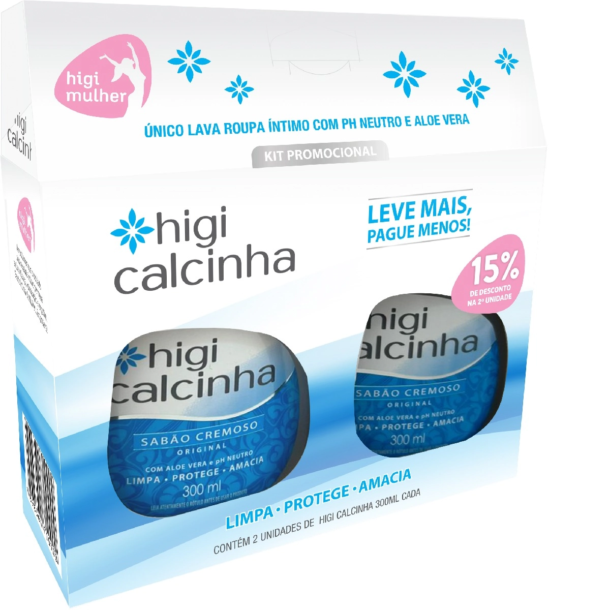 Kit Higicalcinha C/2 Sab. 300ml