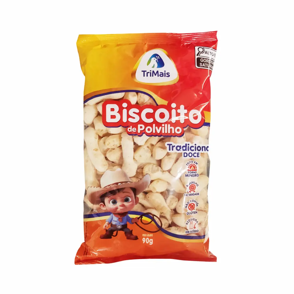 Bisc.polvilho Trimais 90g Tradicional Doce