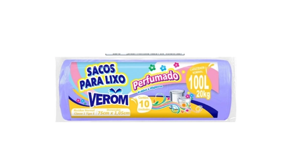 Saco Lixo Verom Rolo 100l C10 Perf