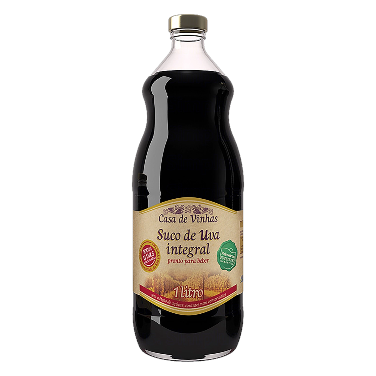 Suco Integral Uva Casa De Vinhas Garrafa 1l