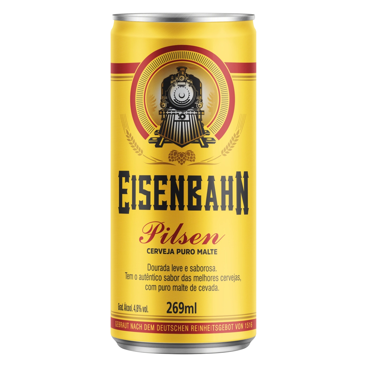 Cerveja Pilsen Puro Malte Eisenbahn Lata 269ml