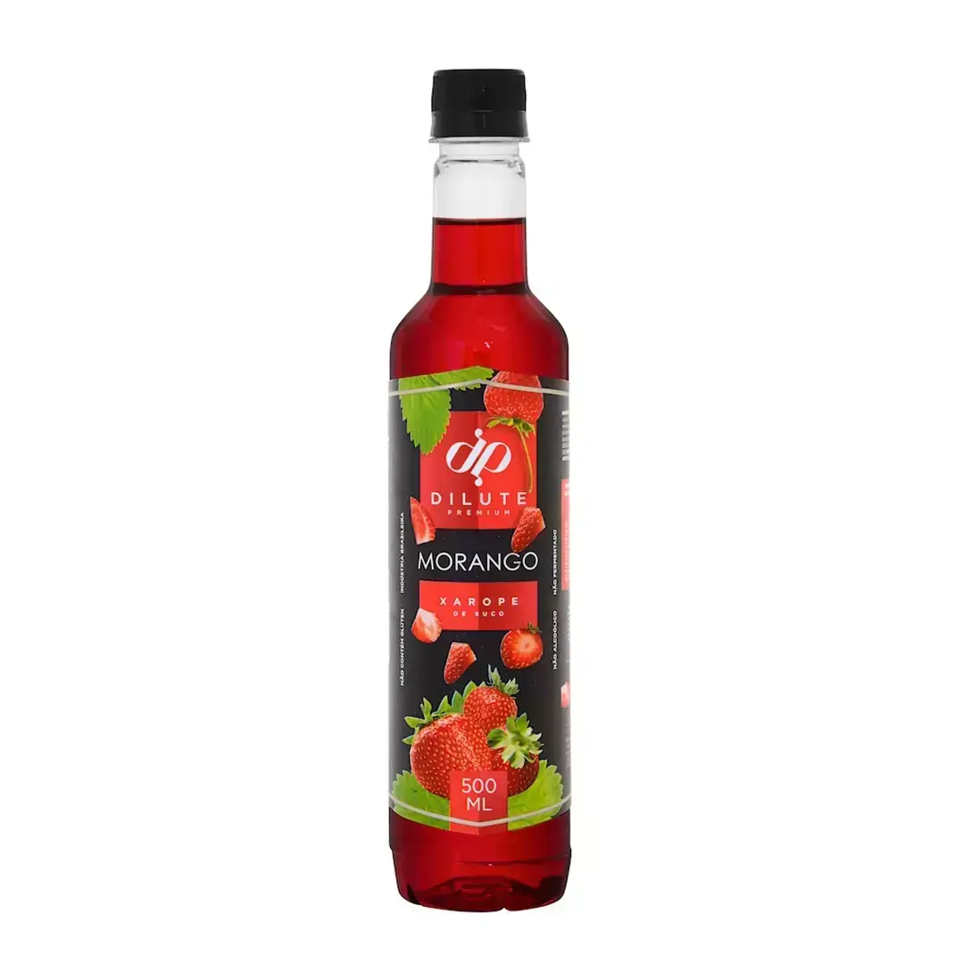 Xarope Dilute 500ml Sabor Morango