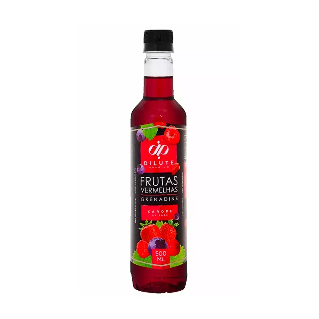 Xarope Dilute 500ml Sabor Frutas Vermelhas