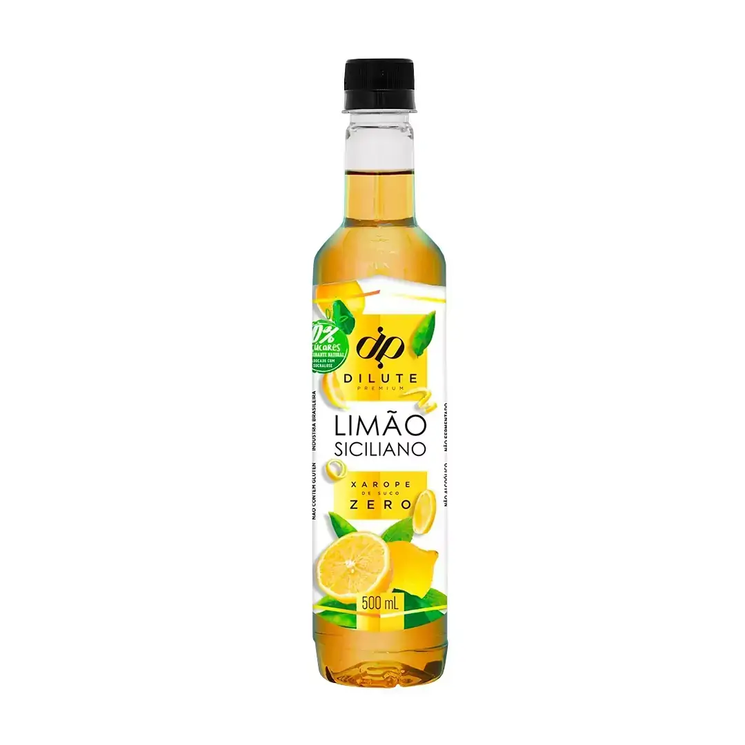 Xarope Essência Limão Siciliano Zero Dilute Premium 500ml