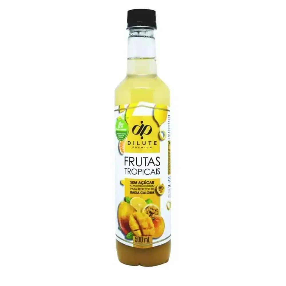 Xarope Dilute 500ml Frutas Tropicais Zero Açúcar